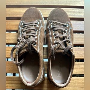 Allen Edmonds Mens Porter Derby Sneaker in Walnut Suede Size 9M